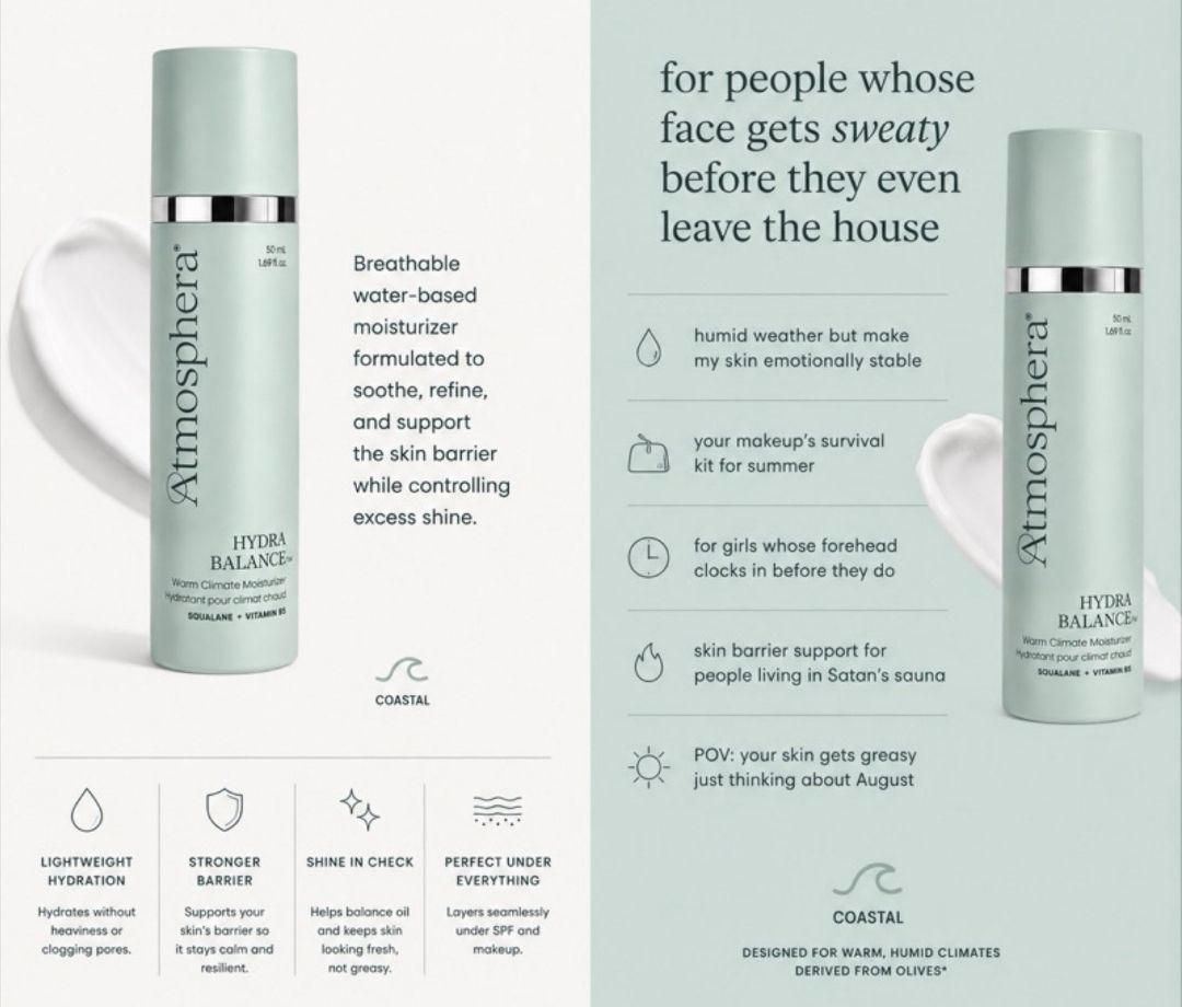atmosphera - hydra balance - clean skincare